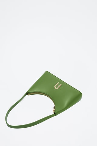 Sac porté épaule en cuir Furla Diamante - Vert