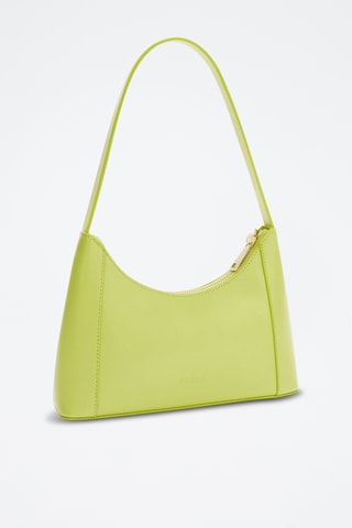 Sac porté épaule en cuir Furla Diamante - Vert citron