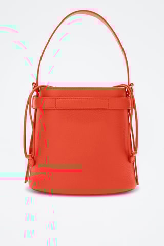 Sac seau en cuir Giove - Orange