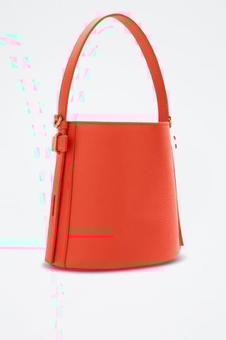 Sac seau en cuir Giove - Orange