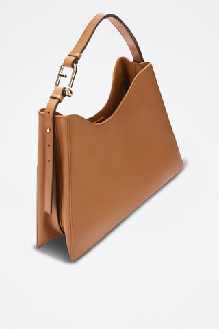 Sac porté épaule en cuir Furla Nuvola - Marron