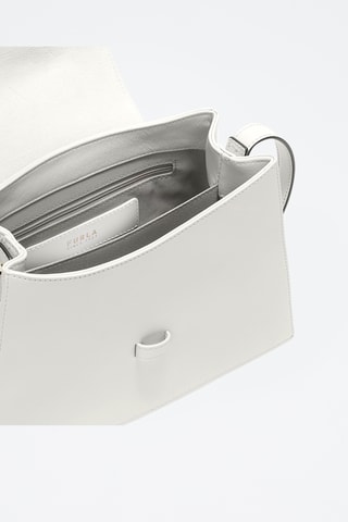 Sac porté épaule en cuir Furla Nuvola - Blanc
