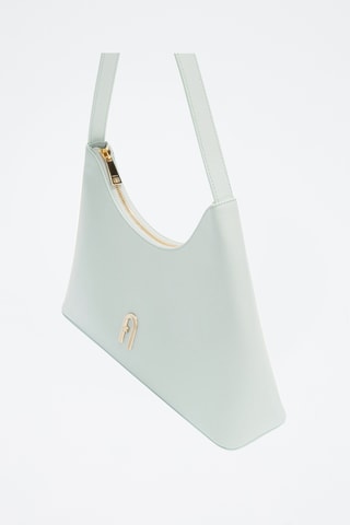 Sac porté épaule en cuir Furla Diamante - Bleu clair