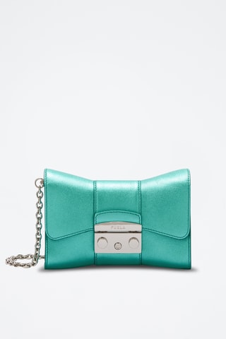 Sac bandoulière en cuir Metropolis Remix - Vert