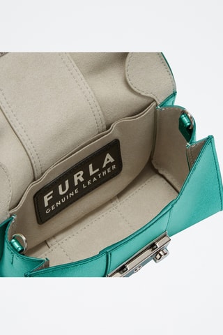 Sac bandoulière en cuir Metropolis Remix - Vert