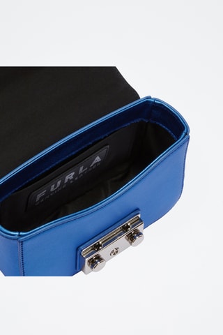Sac bandoulière en cuir Furla Metropolis- Bleu