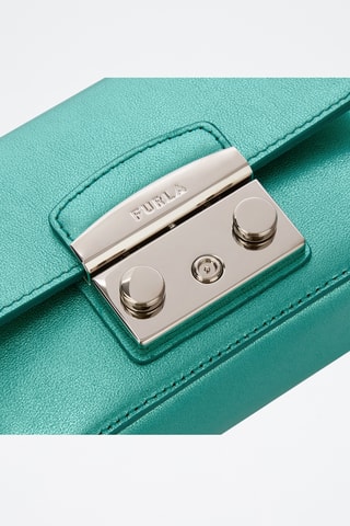 Sac bandoulière en cuir Metropolis- Vert