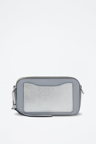 Borsa a tracolla in pelle The Snapshot - Grigio e argentato
