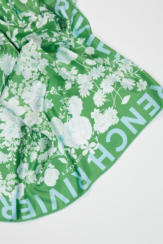 Foulard in seta Love - Verde chiaro