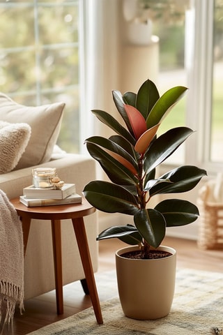 XL Ficus Elastica Abidjan - Hauteur livrée 80-100 cm