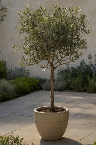 2 oliviers XL sur tige - Hauteur livrée 90-100 cm