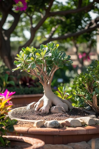 2 roses du désert - Hauteur livrée 25-40 cm