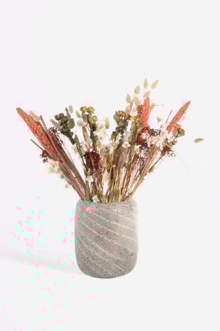 Bouquet Lagurus, Rhodanthe, Roses, Setarea et Broom bloom séchés - 55 cm - Coloris aléatoire