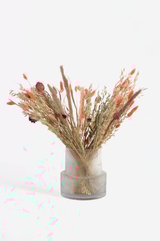 Bouquet Helichrysum, Papaver, Phalaris, Haver et Reed brunch séchés - 55 cm - Coloris aléatoire