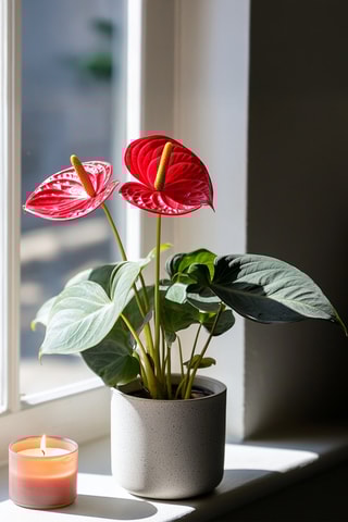 Anthurium "Lague de feu" - 40 à 55 cm