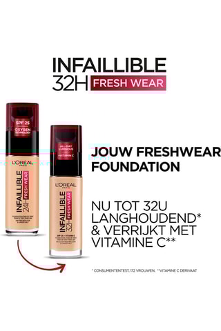 Base de maquillaje Infaillible 32h Fresh Wear - 290 Ámbar dorado - 30 ml