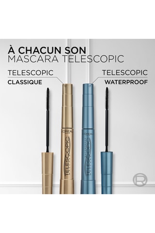 Máscara de pestañas Telescopic waterproof - Negro - 8 ml