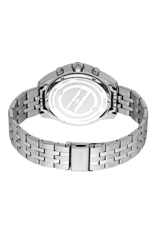 Montre à quartz en acier - Chronographe - Argenté