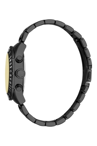 Montre en acier inoxydable - Chronographe - Noir