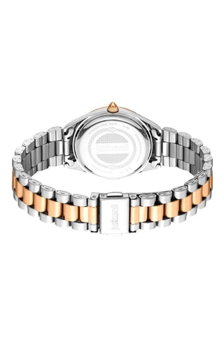 Montre à quartz en acier - Argenté et doré rose