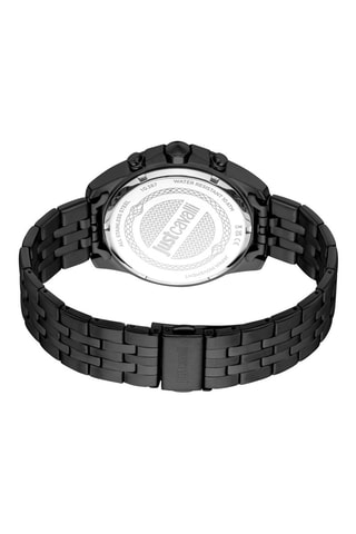 Montre à quartz en acier - Chronographe - Noir