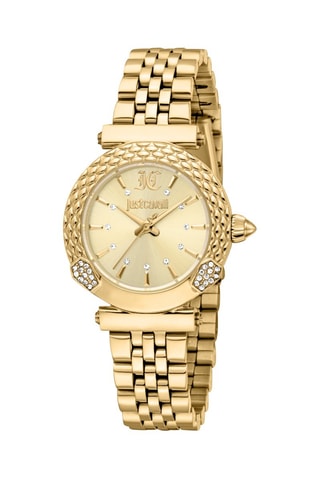 Montre à quartz en acier - Doré