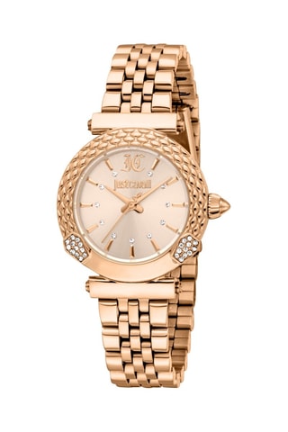 Montre à quartz en acier - Doré rose