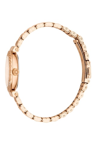 Montre à quartz en acier - Doré rose