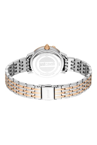 Montre à quartz en acier - Argenté et doré rose