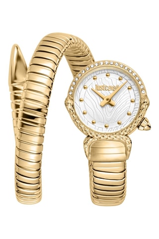 Montre à quartz en acier - Doré