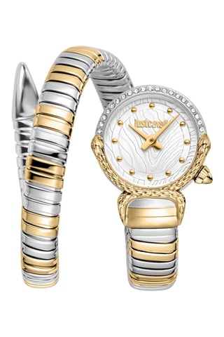 Montre à quartz en acier - Argenté et doré