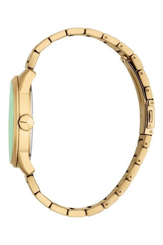 Montre à quartz en acier - Doré