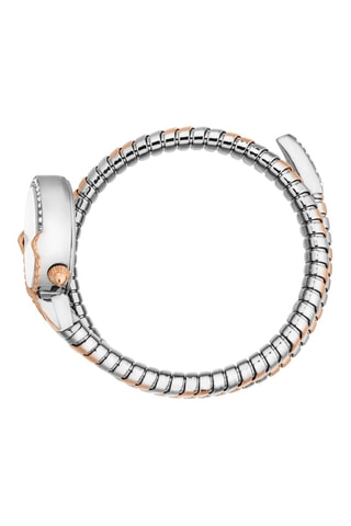 Orologio al quarzo in acciaio - Argentato e dorato rosa