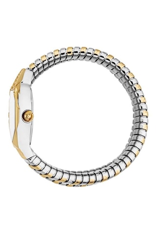 Orologio al quarzo in acciaio - Argentato e dorato