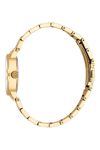 Montre à quartz en acier - Doré et blanc