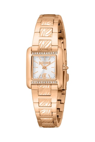 Montre à quartz en acier - Doré rose et argenté