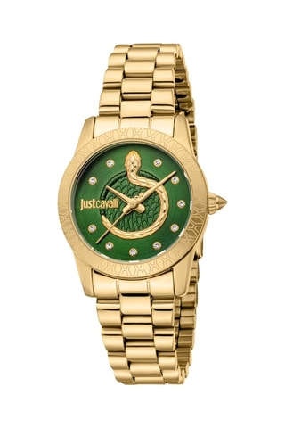 Montre à quartz en acier sertie de cristaux tchèques