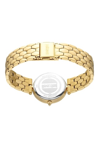 Montre à quartz en acier et cristaux tchèques - Doré et vert