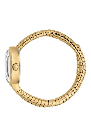 Montre à quartz en acier et cristaux tchèques - Doré et argenté