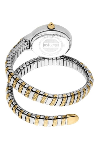 Orologio al quarzo in acciaio e cristalli cechi - Dorato e argentato