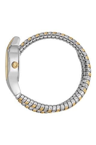 Orologio al quarzo in acciaio e cristalli cechi - Dorato e argentato