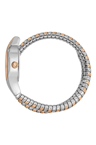 Orologio al quarzo in acciaio e cristalli cechi - Dorato rosa e argentato