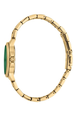 Montre à quartz en acier et cristaux tchèques - Doré et vert