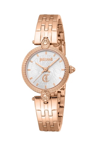 Montre à quartz en acier - Doré rose et argenté