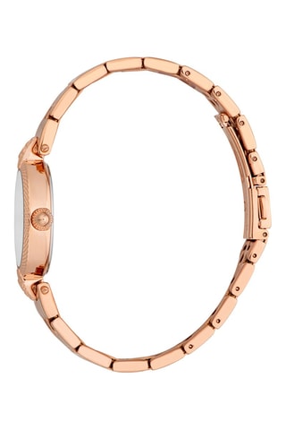 Montre à quartz en acier - Doré rose et argenté