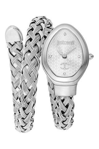 Montre à quartz en acier et cristaux tchèques - Argenté