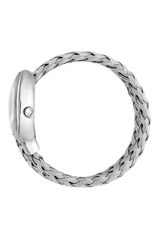 Montre à quartz en acier et cristaux tchèques - Argenté