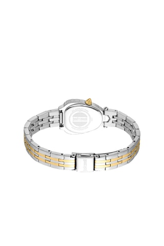 Montre à quartz en acier et cristaux tchèques Perla - Argenté et doré