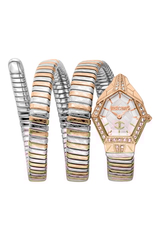 Orologio al quarzo in acciaio - Argentato e dorato