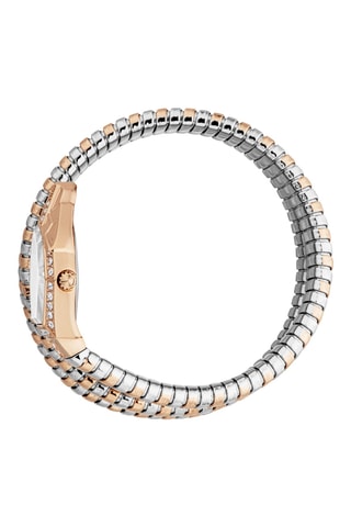 Orologio al quarzo in acciaio - Argentato e dorato